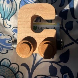 New Maple Landmark letter Wooden Toy train car letter “C”.